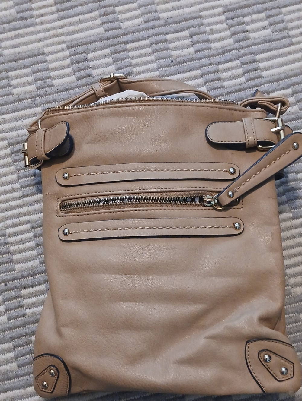 Versatile Beige Crossbody Bag - Neutral Tan Shoulder Purse